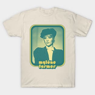 Mylene Farmer / Retro Francophile Fan Design T-Shirt